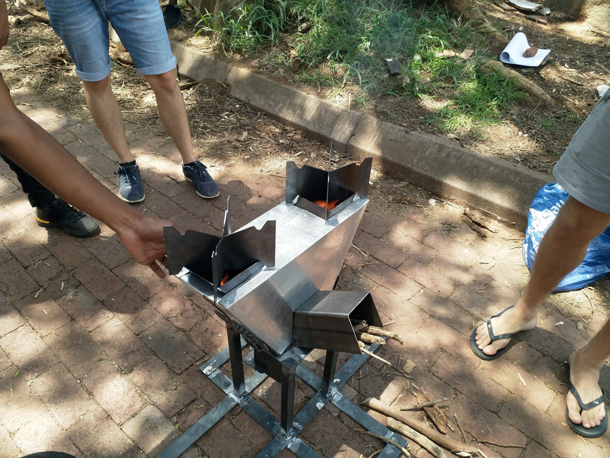 Two-Plate Rocket Stove